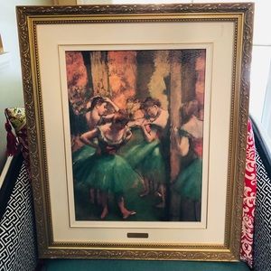 Print from Edgar Degas “Dancer in green”